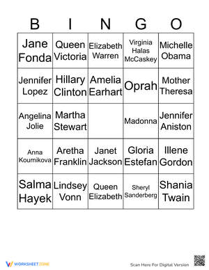 Women's History Month Activity Worksheet