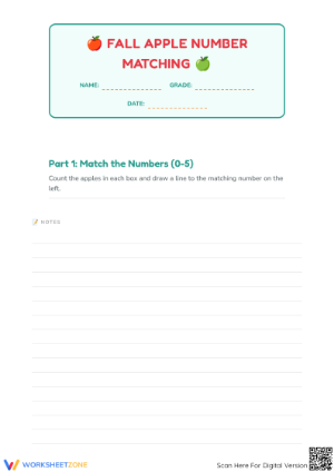 Printable Counting 0-10 Worksheet | Kindergarten Math