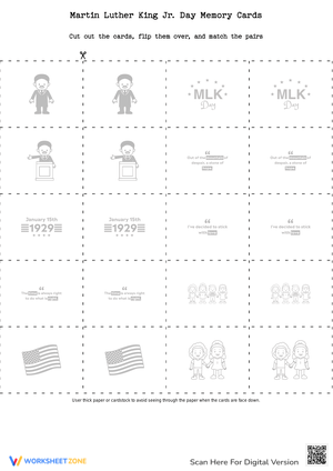 Martin Luther King Jr Day Memory Cards