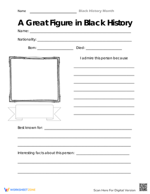 A Great Figures in Black History