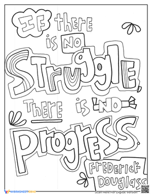 Black History Quotes Coloring Worksheet
