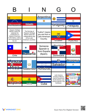 Hispanic Heritage Month Activity Learning