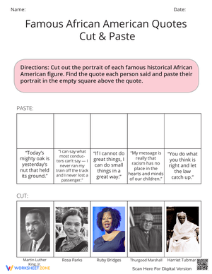 Famous African American Quotes Cut & Paste