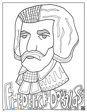 Coloring Page: Frederick Douglass