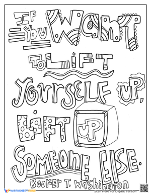 Creative Black History Quotes Coloring Page