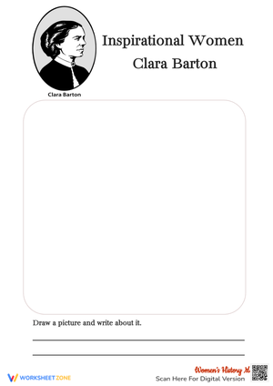 Clara Barton Inspirational Women Worksheet