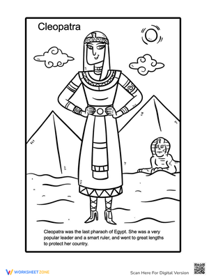 Cleopatra Coloring Page