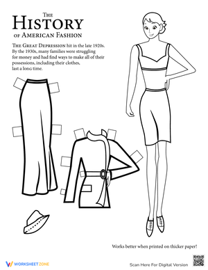 Historical Paper Doll: 1930s