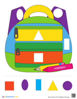 Colorful Back to School Cut and Glue Fun
