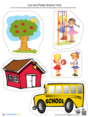 Cut and Paste School Yard Activity