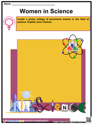 Women in Science Collage Worksheet 