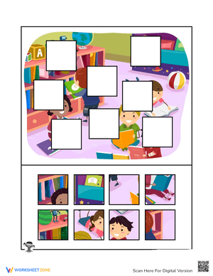 Back to School Cut and Paste Activity Pages