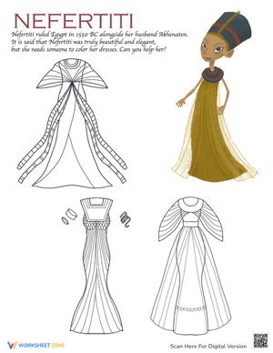 Nefertiti Fashion Worksheet