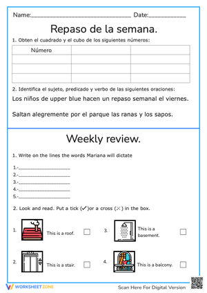 Repaso de la semana 8 a 12 de enero