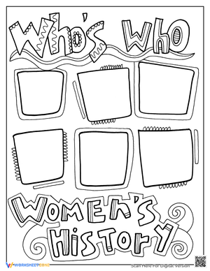 Who's Who: Women in History Activity