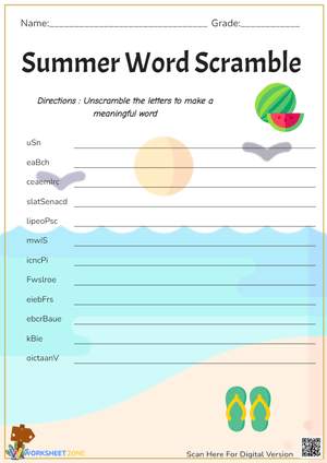 Brain-Boosting Summer Word Game 