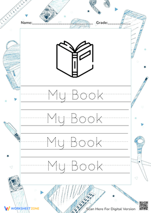 My Book Tracing Worksheet