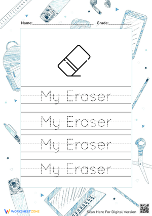 Eraser Handwriting Practice