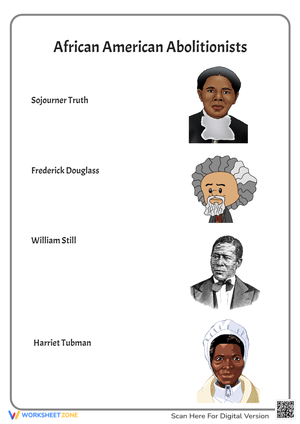 African American Abolitionists Matching