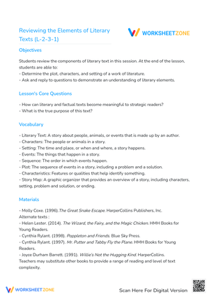 Reviewing the Elements of Literary Texts (L-2-3-1)