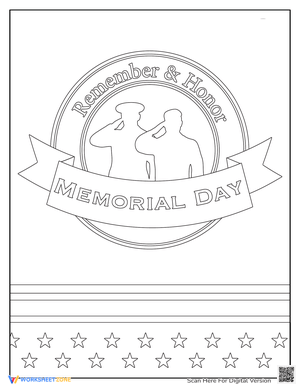 Patriotic Memorial Day Coloring Pages