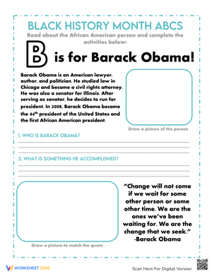 Black History Month Barack Obama