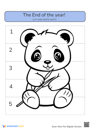 End of Year Math Cut and Paste Activity 1