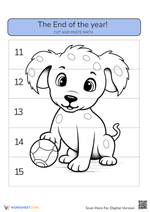 End of Year Math Cut and Paste Activity 3