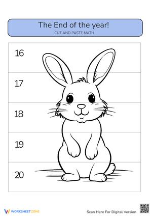 End of Year Math Cut and Paste Activity 4