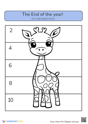 End of Year Math Cut and Paste Activity 5