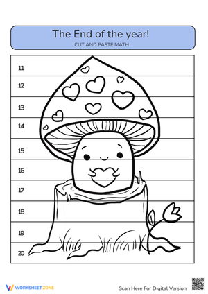 End of Year Math Cut and Paste Activity 10