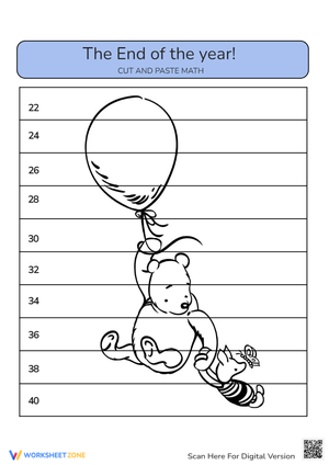 Engaging Math Cut and Paste Activity Up to 100