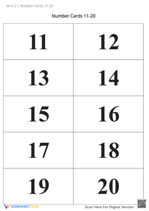 M-K-2-1_Number Cards 11-20