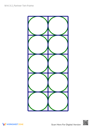 Blank Ten Frame Printable - Number Sense & Counting Practice