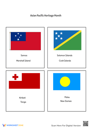 Asian Pacific Heritage Month with Flags