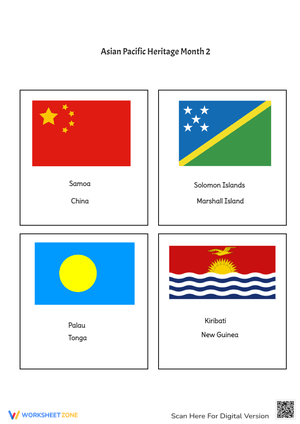 Asian Pacific Heritage Month with Flags 2
