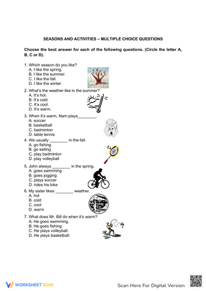 Seasons and Activities