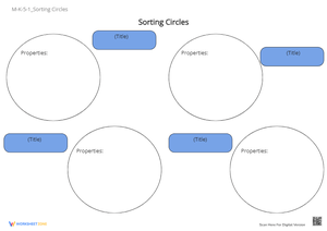 Sorting Circles Worksheet | Printable Kindergarten Math