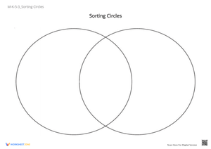 Printable Sorting Circles Venn Diagram | Kindergarten Math