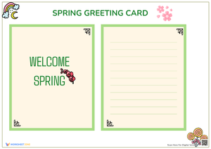 Spring greeting card