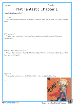 Grade 4 Vocabulary Worksheet — Printable ELA Activity