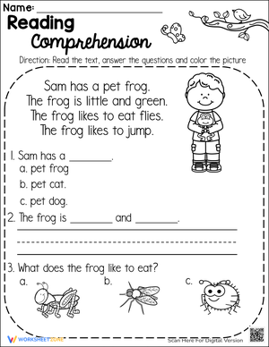 Spring Reading Comprehension 1