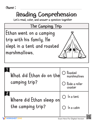 Reading Comprehension: The Camping Fire