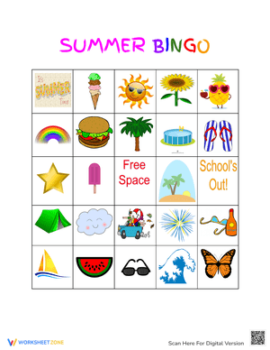 Enjoy Summer Fun with a Bingo Activity