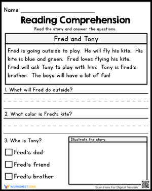 Reading Comprehension: Fred and Tony