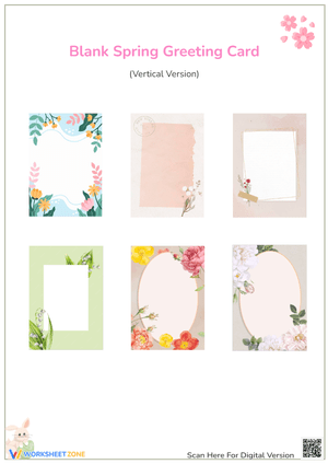 Printable Spring Greeting Cards | Grade 1-5 Arts & Writing
