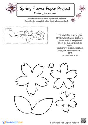 Spring Flower Paper Project