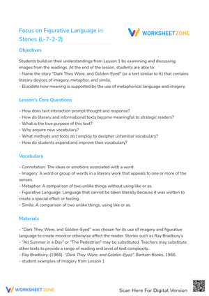Focus on Figurative Language in Stories (L-7-2-2)