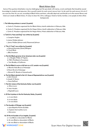 Black History Quiz
