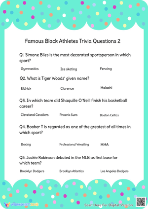Trivia Questions on Famous Black Athletes